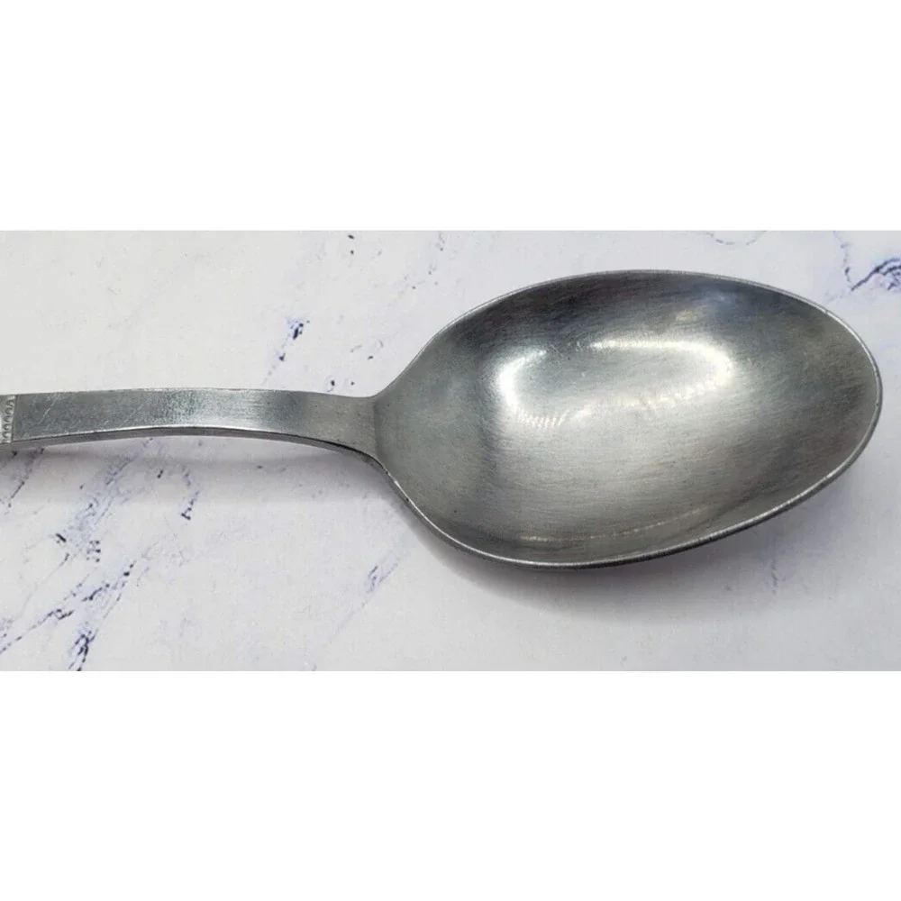 Rosko Lady Helen Stainless Flatware Floral Handle Set of 2 Soup Spoons